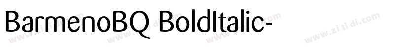BarmenoBQ BoldItalic字体转换